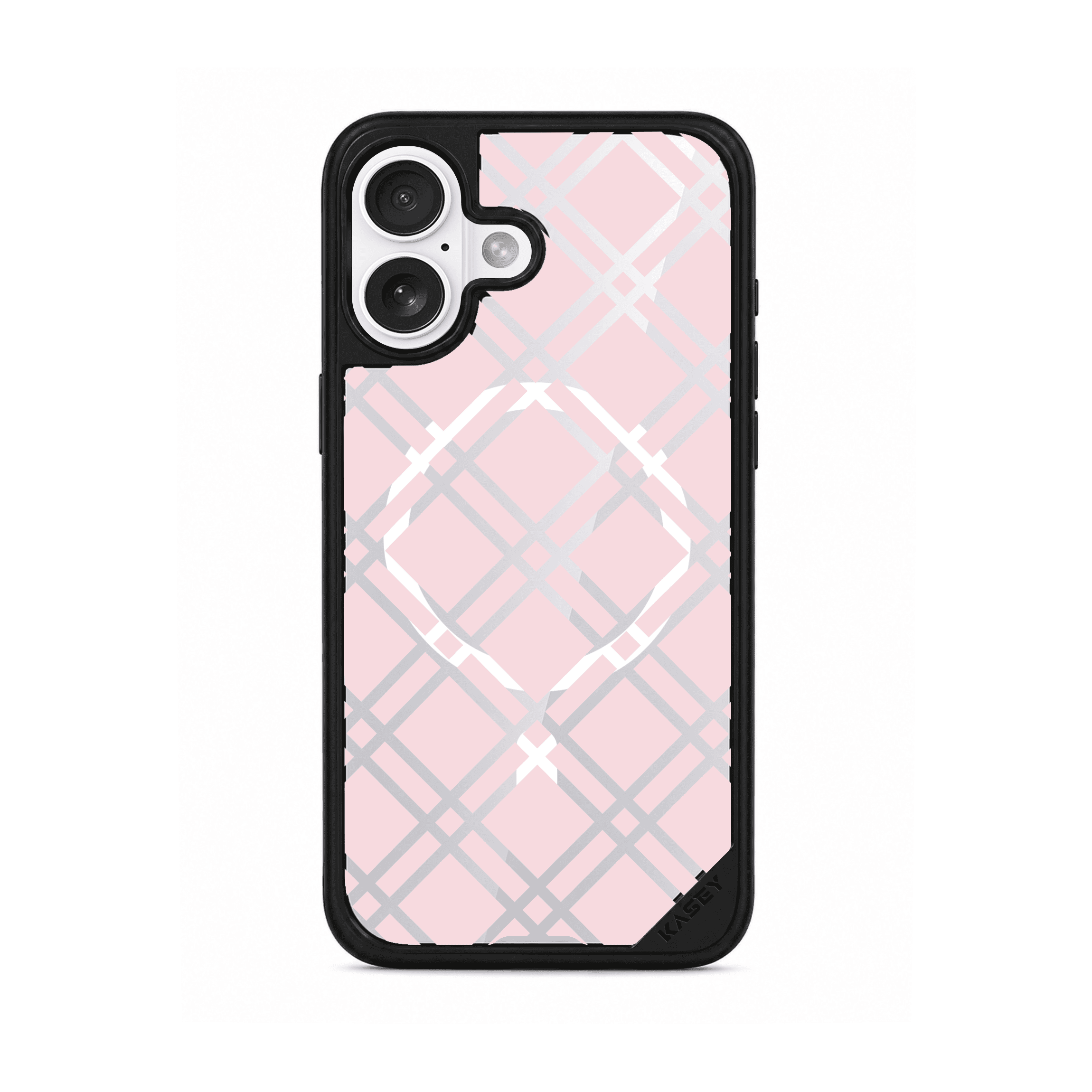BUBBLEGUM CROSSED GRID