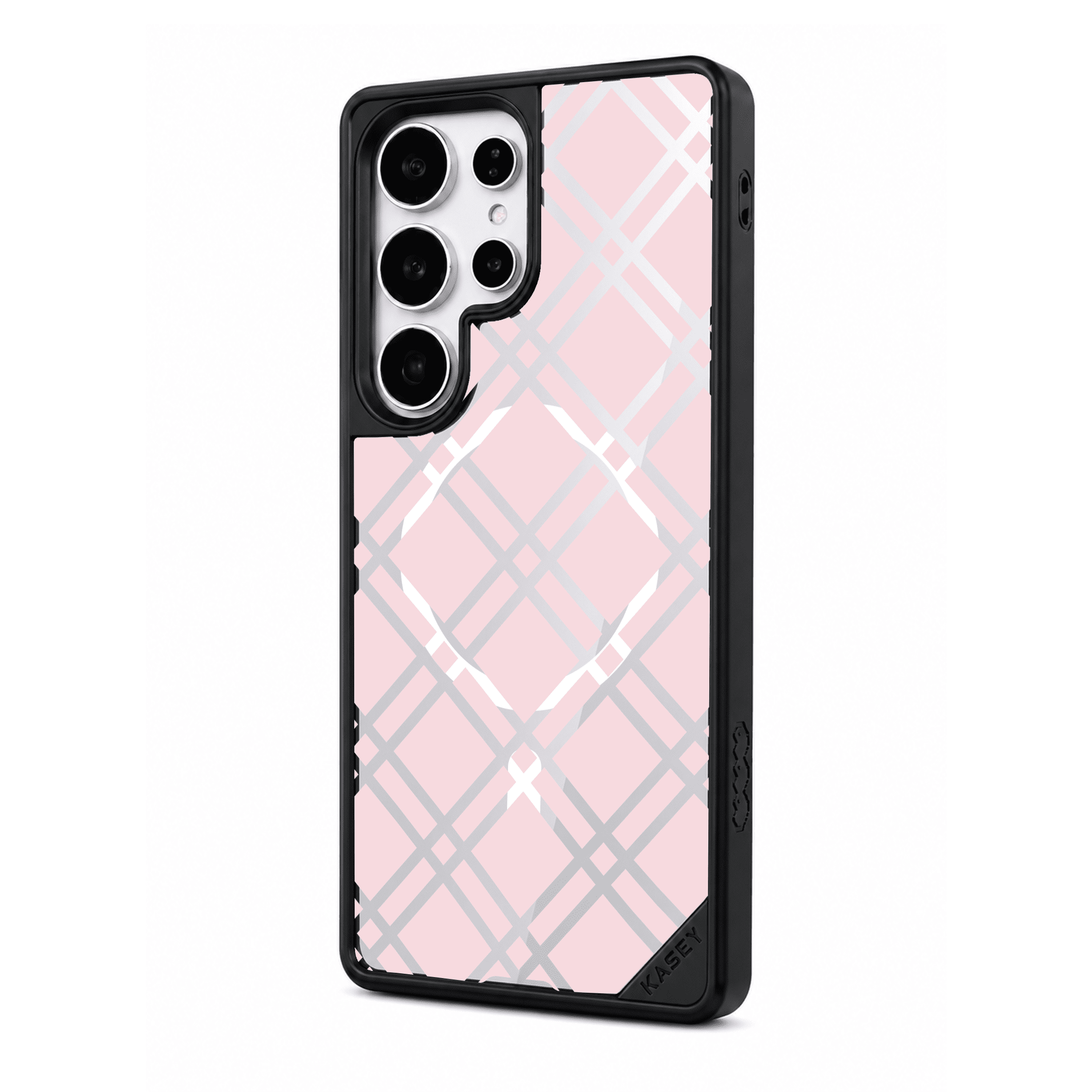 BUBBLEGUM CROSSED GRID