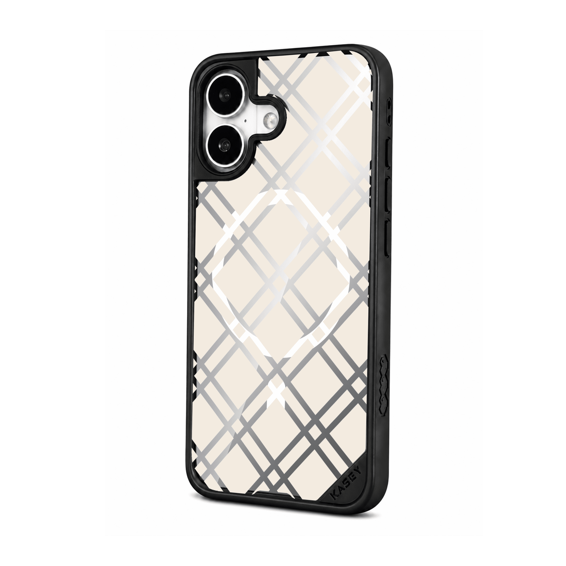 CREAM CROSSED GRID