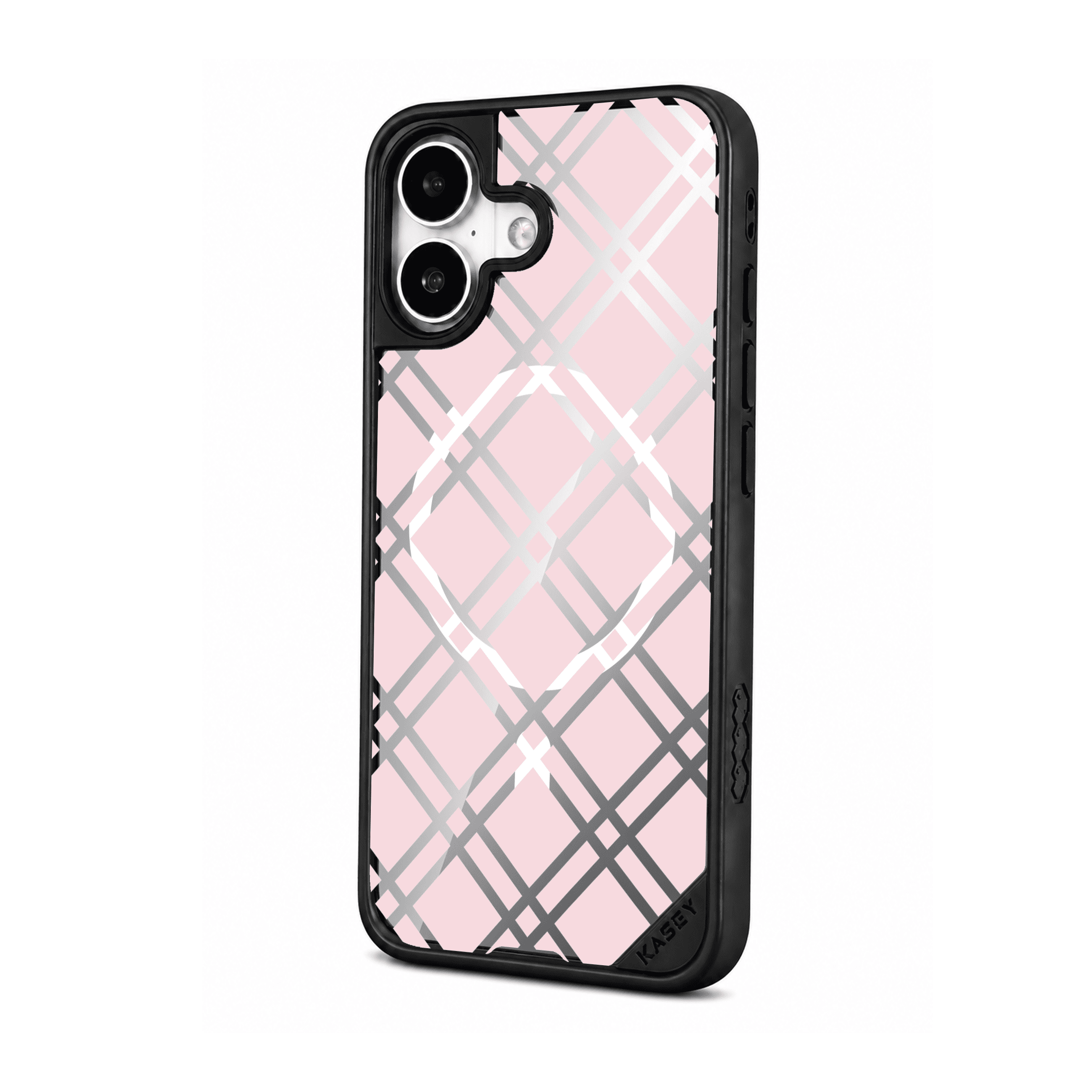 BUBBLEGUM CROSSED GRID