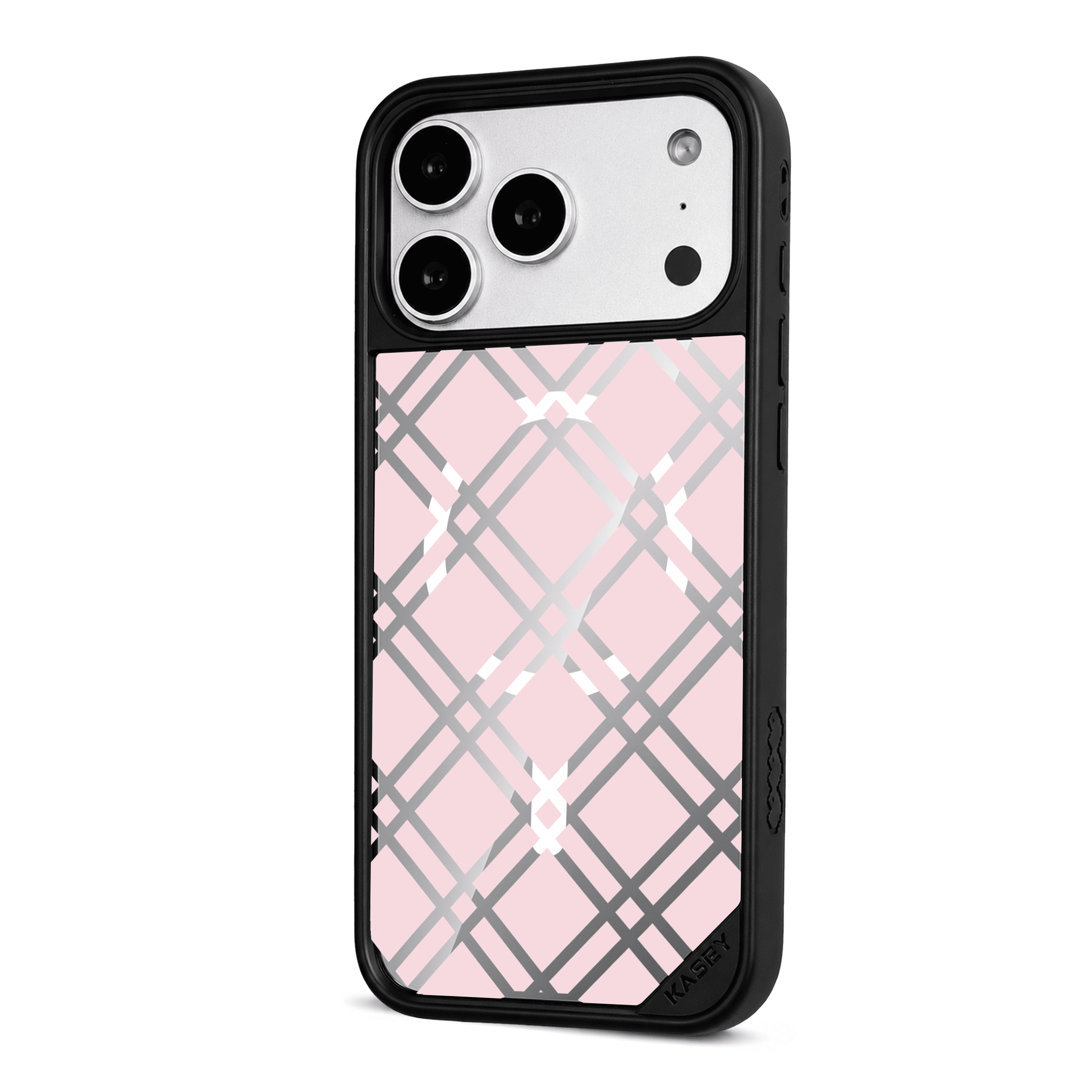 BUBBLEGUM CROSSED GRID