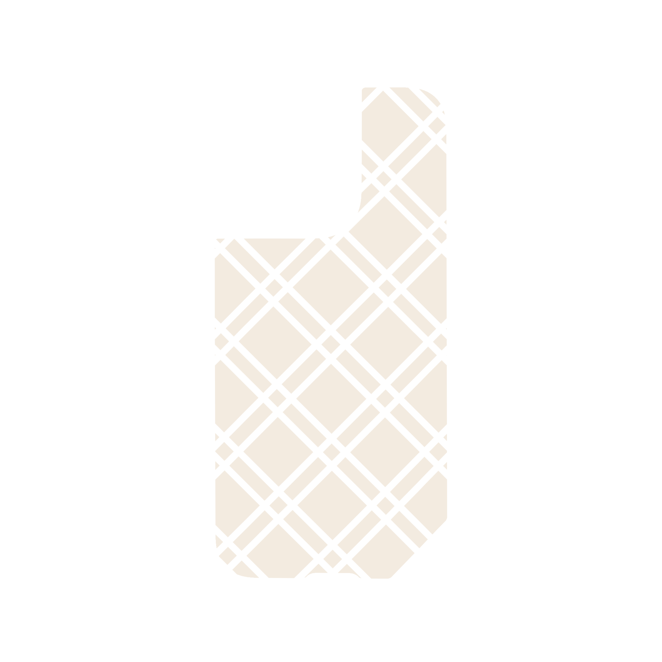 CREAM CROSSED GRID