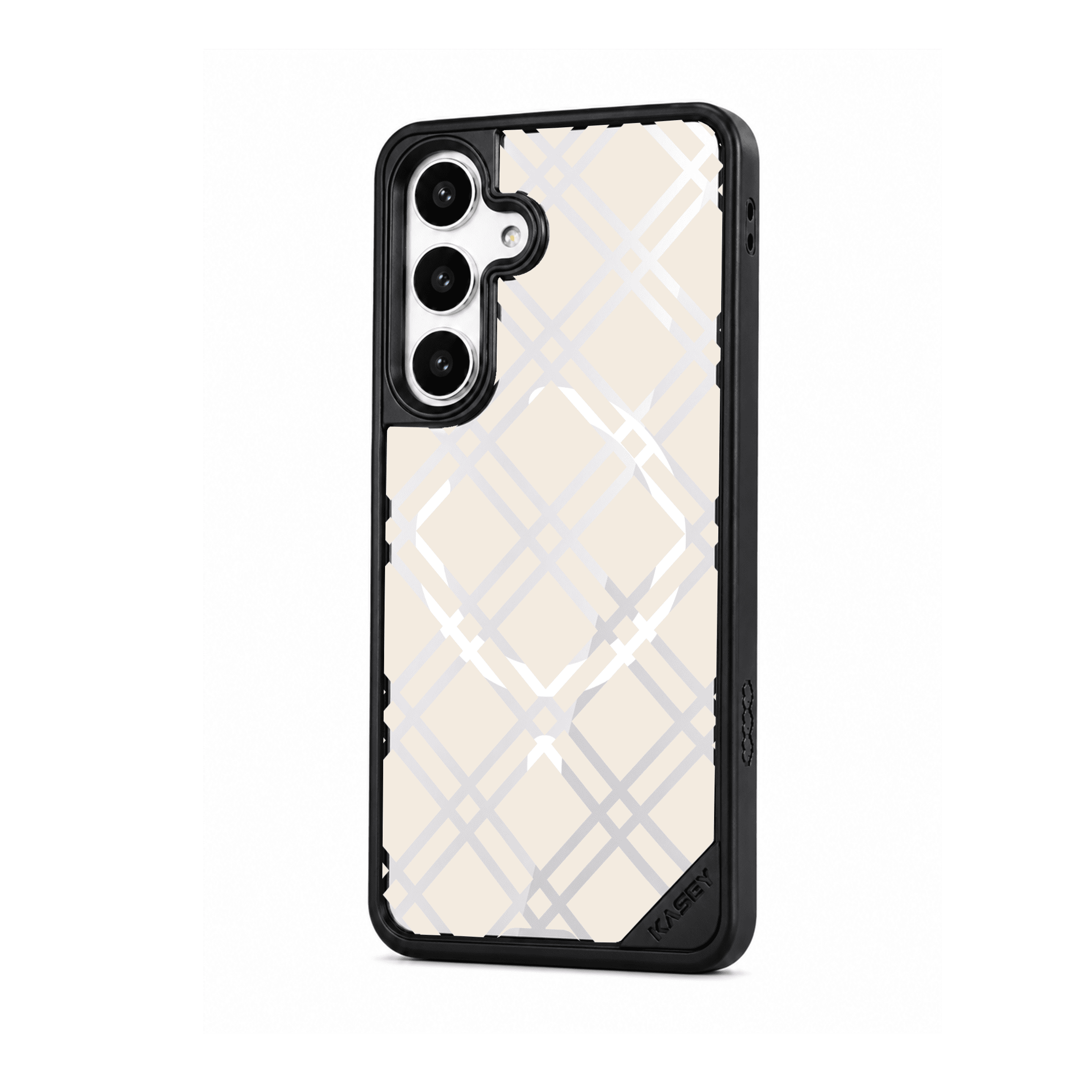 CREAM CROSSED GRID
