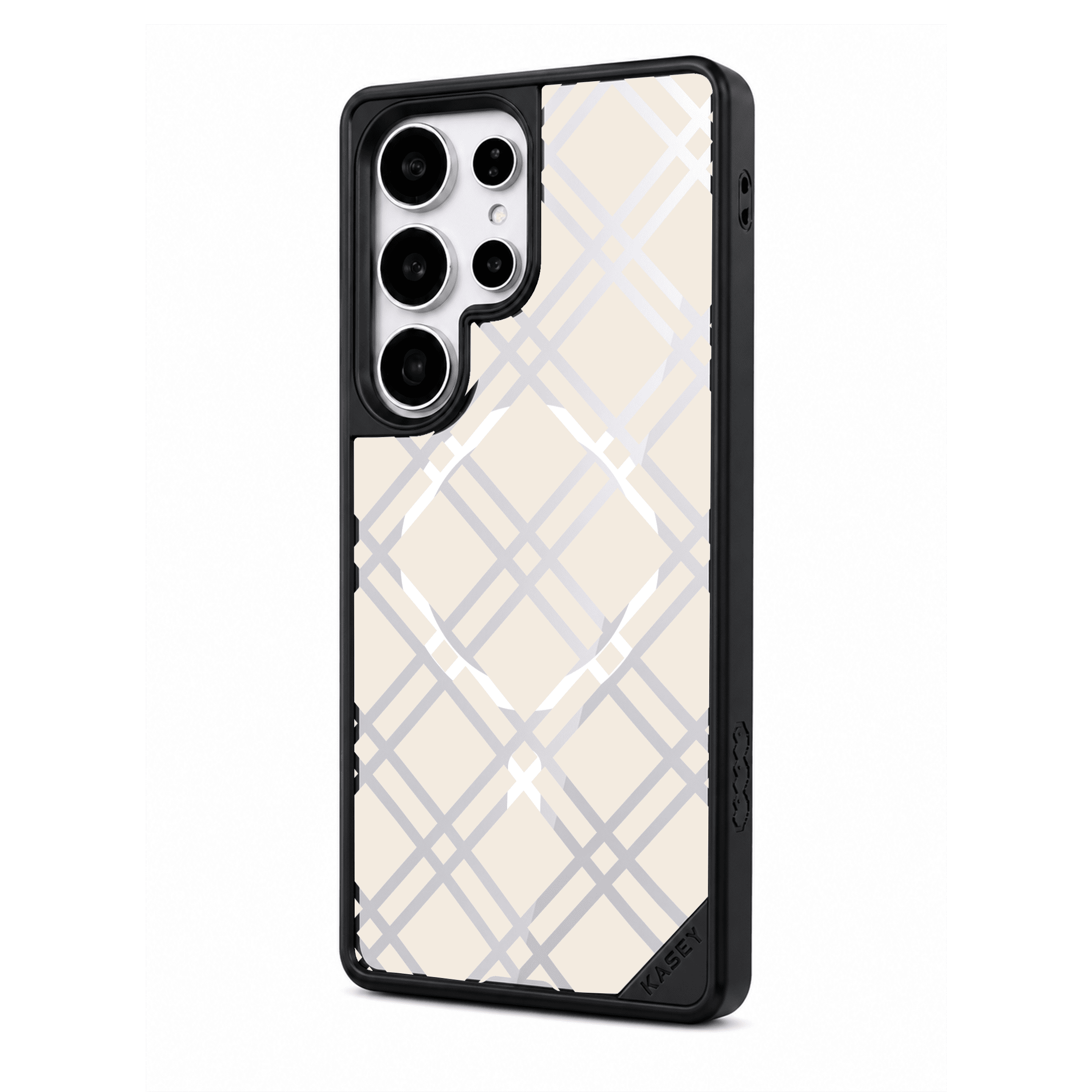 CREAM CROSSED GRID