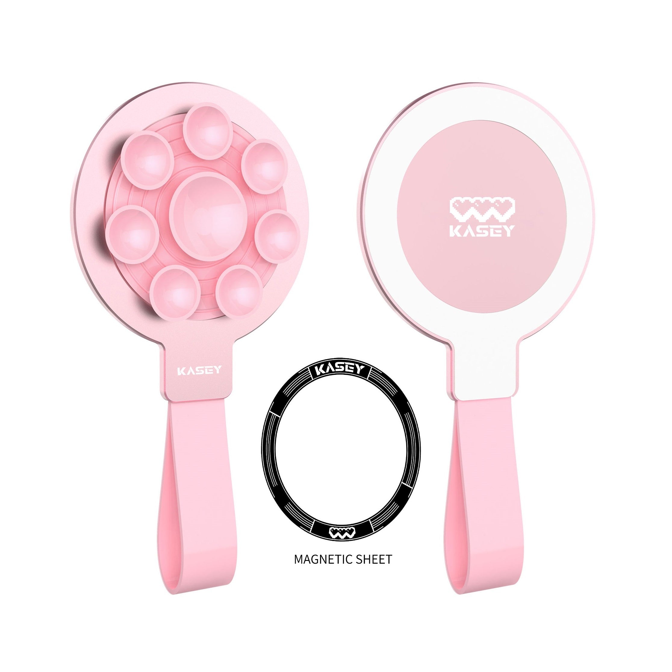 Ventosa metálica magsafe rosa